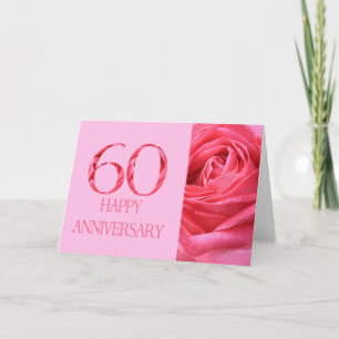 Happy 60th Anniversary roses Card