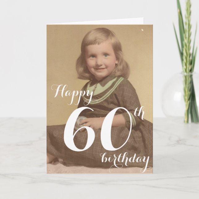 Happy 60th Birthday Card (Front)