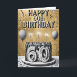 Happy 60th Birthday Card<br><div class="desc">Happy 60th Birthday Card</div>