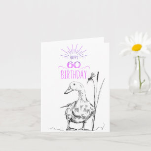 Happy 60th Birthday Card