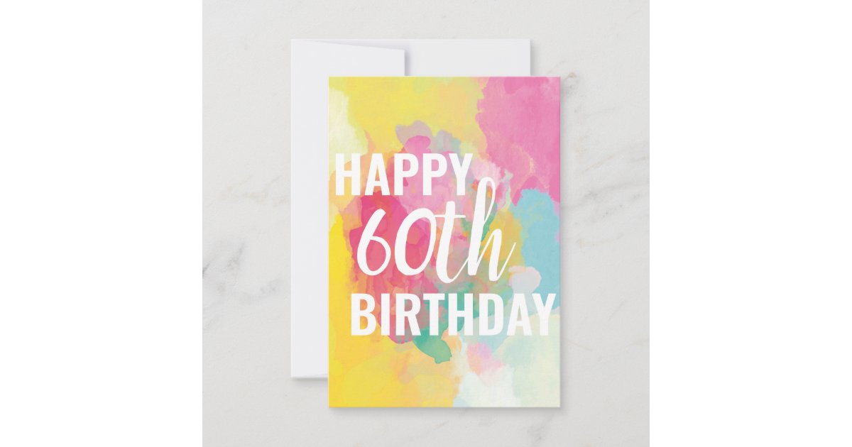 Happy 60th Birthday Card (