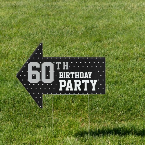 Happy 60th Birthday Decorations Sign