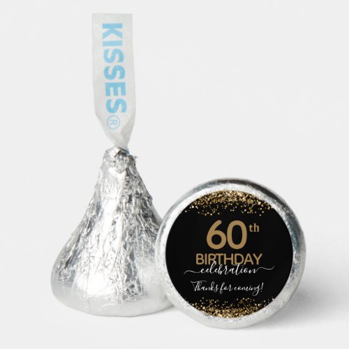 Happy 60th Birthday Fun Bold Confetti Hersheys Kisses