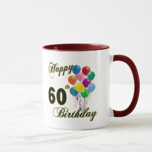 Happy 60th Birthday Gifts and Birthday Apparel Mug