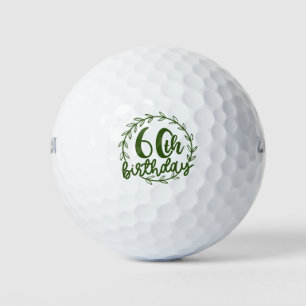 Happy 60th Birthday Golf Balls