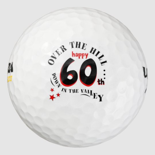 Happy 60th Birthday Golf Balls Zazzle