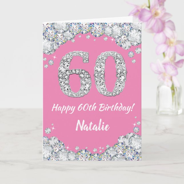 世界限定500枚！大型 メラニー ケントHappy 60th Birthday 60th Birthday Pop Up Card, Happy 60th Birthday Card for Her