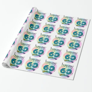 Happy 60th Birthday Wrapping Paper
