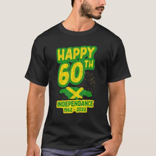 Happy 60th Indpendence 1962 1922 Jamaica Independe T_Shirt