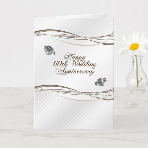 Happy 60th Wedding Anniversary Card