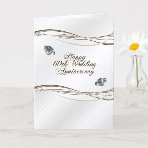 Happy 60th Wedding Anniversary Card