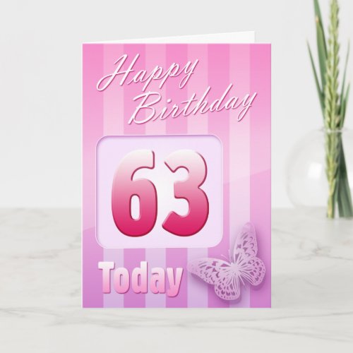 Happy 63rd Birthday Grand Mother Great_Aunt Mum Card