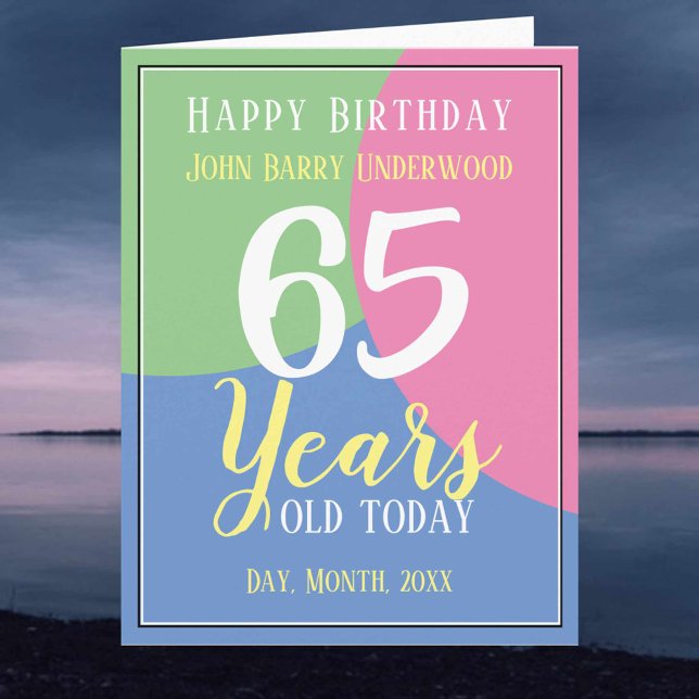 Happy 65th Birthday Card (Creator Uploaded)