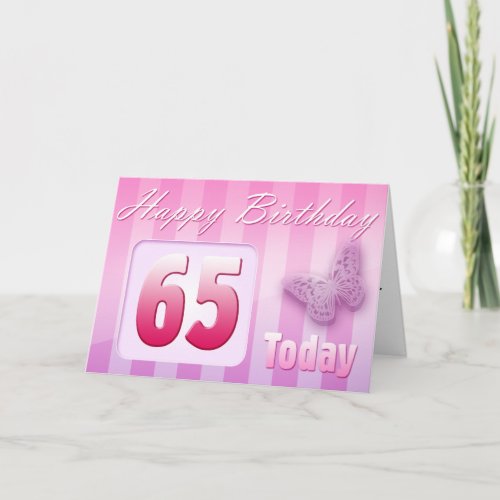 Happy 65th Birthday Grand Mother Great_Aunt Mom Card