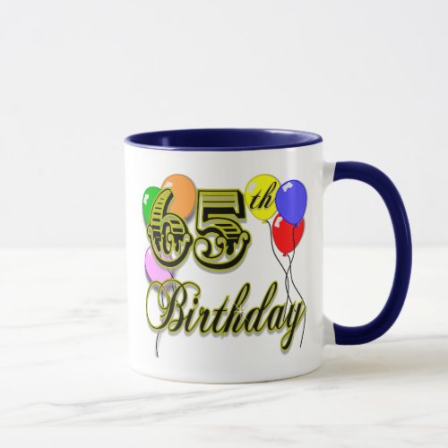 Happy 65th Birthday Merchandise Mug