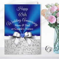 Happy 65th Wedding Anniversary Cards for Parents