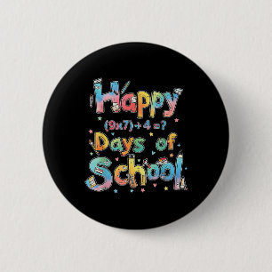 Happy 67 Days Of School Math Equation Teacher Six Button