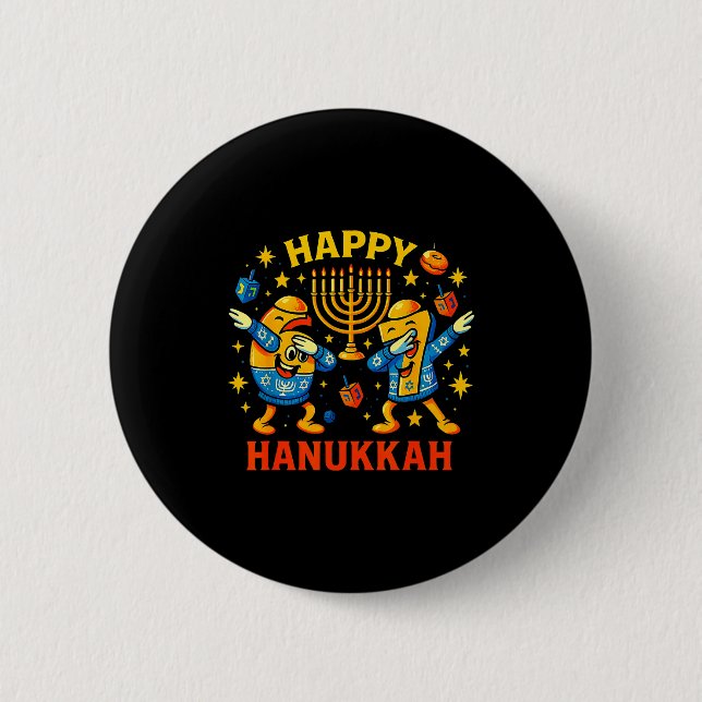 Happy 67 Hanukkah Funny Holiday Meme Design  Button (Front)