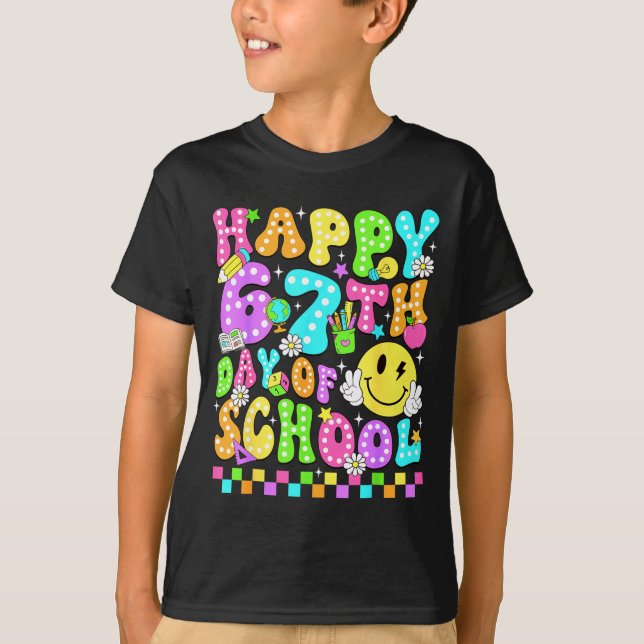 Happy 67th Day Of School 67 Days Smarter Teacher G T-Shirt (Front)