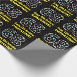[ Thumbnail: Happy 68th Birthday, Fun Colorful Stars Pattern 68 Wrapping Paper ]
