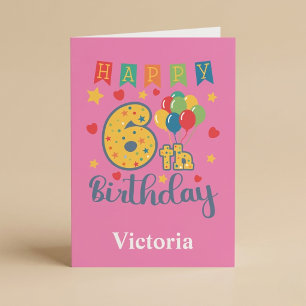 Happy 6th Birthday Card