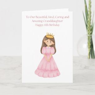 Happy 6th Birthday to our Granddaughter Card