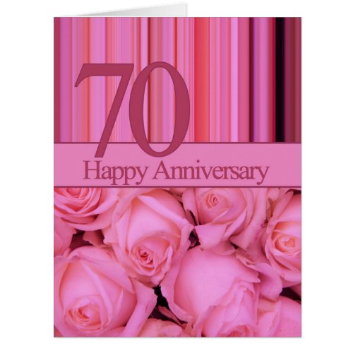 Happy 70th Anniversary roses