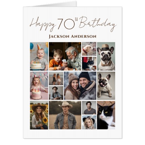 Happy 70th Birthday 15 Multiple Photo 