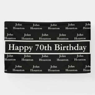 Happy 70th Birthday Custom Banner