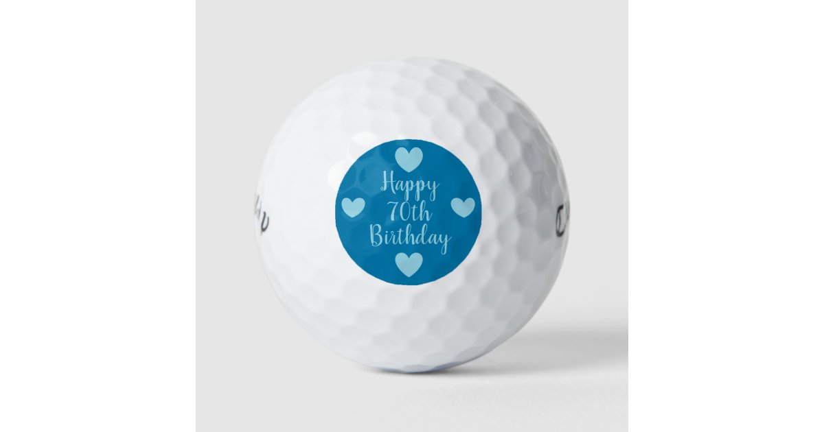 Funny Golf Balls 70th Birthday Party Monogrammed, Zazzle