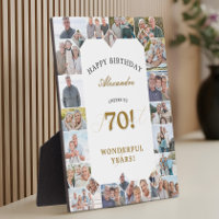 Happy 70th Birthday Personalized Photo Collage