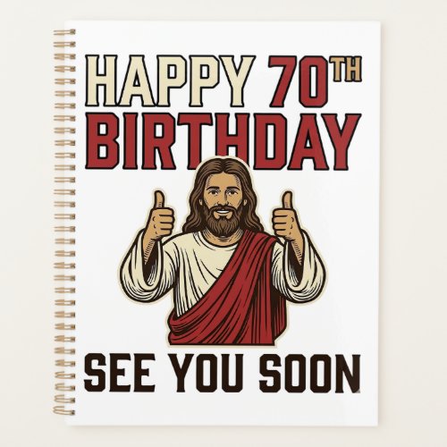 Happy 70th Birthday See You Soon Vintage Shirt Planner