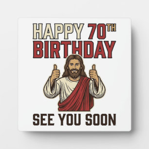Happy 70th Birthday See You Soon Vintage Shirt Plaque