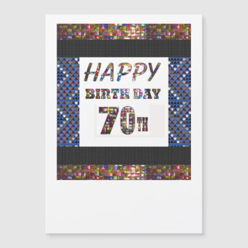 Happy 70th Birthday Template DIY add TEXT QUOTE 70