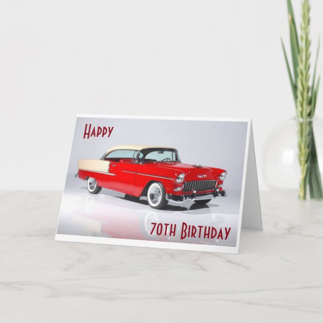 HAPPY "70th" BIRTHDAY TO A CLASSIC MAN Card (Front)