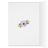 Happy 70th birthday with a flower painting (Inside (Left))