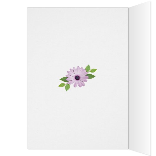 Happy 70th birthday with a flower painting (Inside (Left))