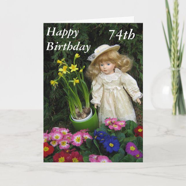 Happy 74th  Birthday card (Front)
