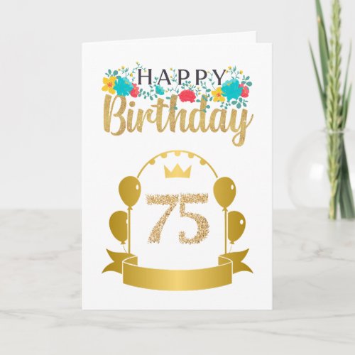 happy 75th birthday card