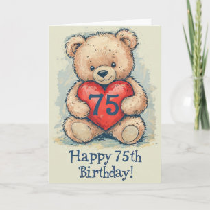 Happy 75th Birthday Card