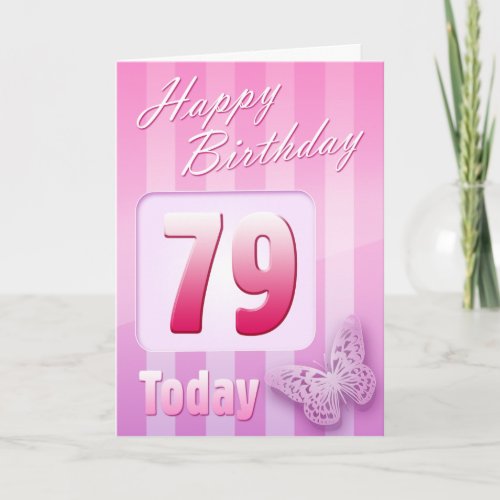 Happy 79th Birthday Grand Mother Great_Aunt Mom Card