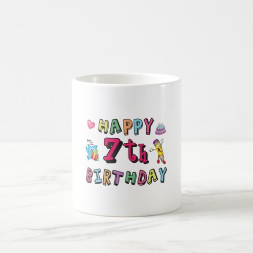 Happy 7th Birthday 7 year old wishes Coffee Mug