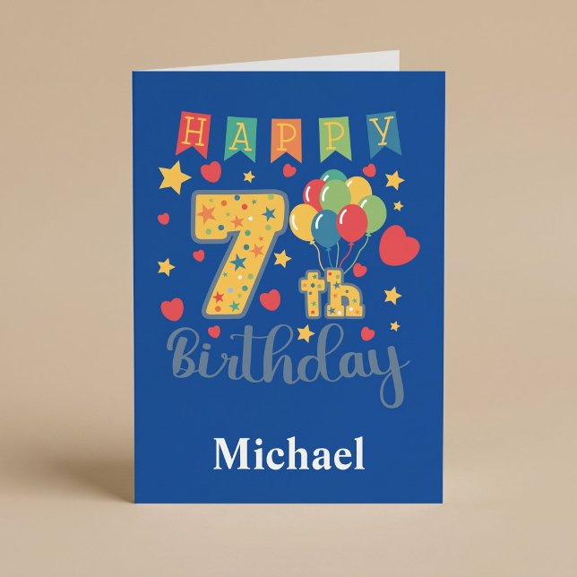 Happy 7th Birthday Card (Creator Uploaded)