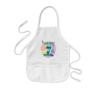Happy 7th Birthday Kids' Apron