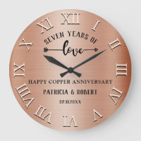 Happy 7th Wedding Anniversary Copper Anniversary