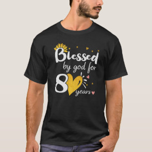 Happy 80 years Blessed by God for Happy 80th Birth T-Shirt