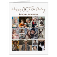 Happy 80th Birthday 15 Multiple Photo