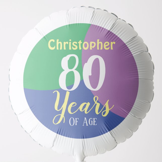Happy 80th Birthday Balloon (Front)
