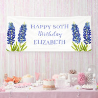 Happy 80th Birthday Bluebonnets Blue Flowers