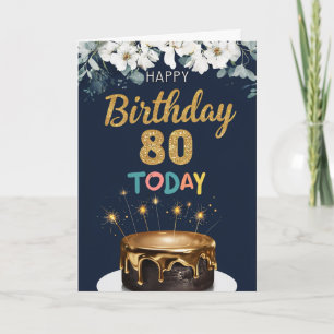 Happy 80th Birthday Card
